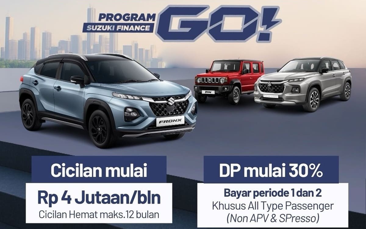 Ini Paket Kredit Suzuki Fronx, Grand Vitara Hybrid, dan Jimny 2025